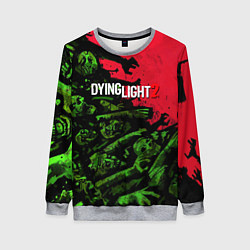Свитшот женский Dying Light 2 zombie, цвет: 3D-меланж