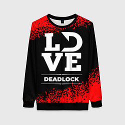 Свитшот женский Deadlock love классика, цвет: 3D-черный