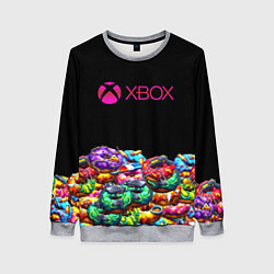 Женский свитшот Xbox пончики