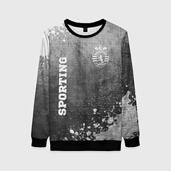 Женский свитшот Sporting - grey gradient вертикально