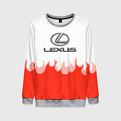 Свитшот женский Lexus fire, цвет: 3D-меланж
