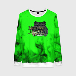 Женский свитшот Monster Hunter fire green