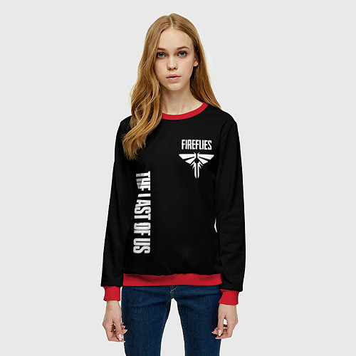 Женский свитшот Одни из нас логотип / 3D-Красный – фото 3