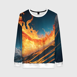 Женский свитшот Огонь и вода стихия