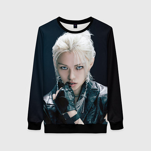 Женский свитшот Stray Kids Felix Giant concept / 3D-Черный – фото 1