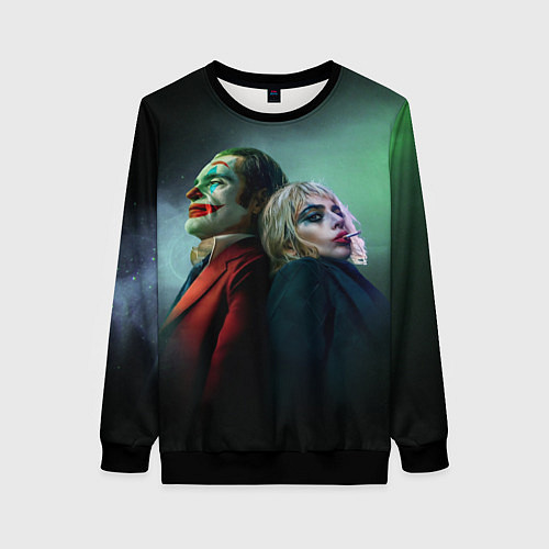 Женский свитшот Харли и Джокер / 3D-Черный – фото 1