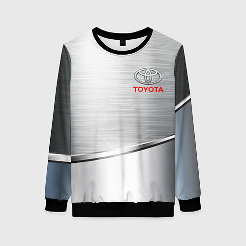 Женский свитшот Toyota metalic brend / 3D-Черный – фото 1