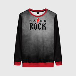 Женский свитшот Hard rock on dark grey