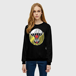 Свитшот женский ВДВ СССР лого, цвет: 3D-черный — фото 2