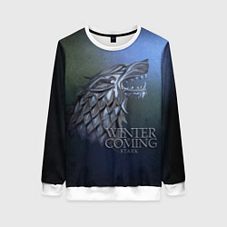 Свитшот женский Игра престолов зима близко, цвет: 3D-белый