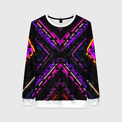 Женский свитшот Marshmello geometry neon