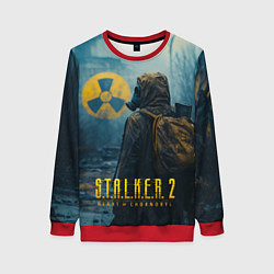 Свитшот женский Stalker 2 зараженная зона, цвет: 3D-красный