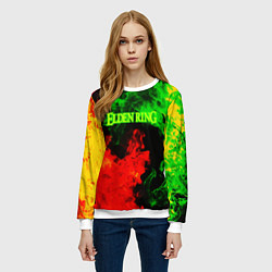 Свитшот женский Elden ring в огне рпг, цвет: 3D-белый — фото 2