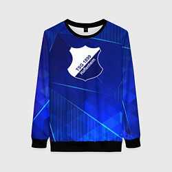 Свитшот женский Hoffenheim blue poly, цвет: 3D-черный