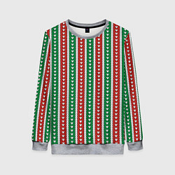 Свитшот женский Knitted pattern, цвет: 3D-меланж