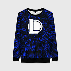 Свитшот женский League of Legends blue energy, цвет: 3D-черный