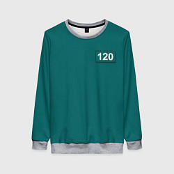 Свитшот женский Игрок 120 - Игра в кальмара, цвет: 3D-меланж