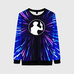 Свитшот женский Cowboy Bebop neon energy, цвет: 3D-черный