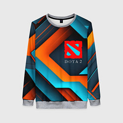 Свитшот женский Dota 2 абстракция из линий, цвет: 3D-меланж