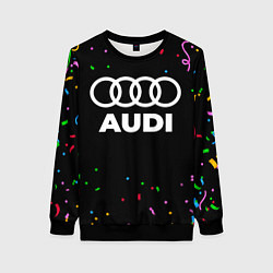 Свитшот женский Audi конфети, цвет: 3D-черный