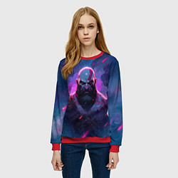 Свитшот женский Kratos - neon rain, цвет: 3D-красный — фото 2