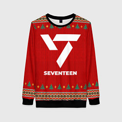 Свитшот женский Seventeen new year, цвет: 3D-черный