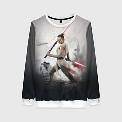 Свитшот женский Звездные войны - Рей Скайуокер, цвет: 3D-белый