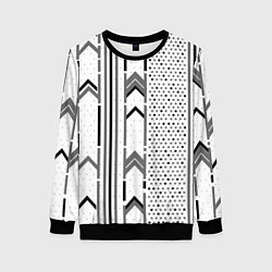 Свитшот женский Закулисье чёрно-белое, цвет: 3D-черный
