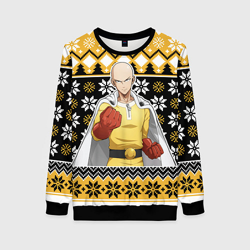 Женский свитшот One-Punch Man sweater / 3D-Черный – фото 1