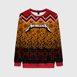 Женский свитшот Metallica christmas ugly sweater