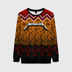 Женский свитшот Metallica christmas ugly sweater