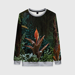 Женский свитшот Объемные растения