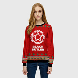 Свитшот женский Black Butler new year, цвет: 3D-черный — фото 2