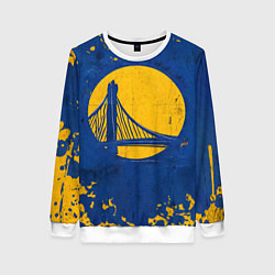 Свитшот женский Голден Стэйт Уорриорз лого, цвет: 3D-белый