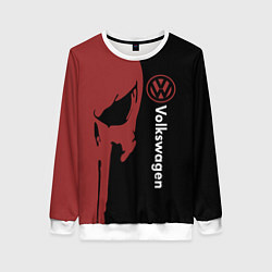 Женский свитшот Volkswagen и череп