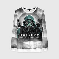 Женский свитшот Stalker 2 heart of Chornobyl radiation