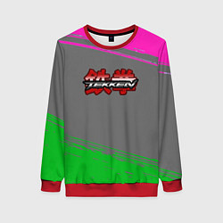 Женский свитшот Tekken краски неоновые