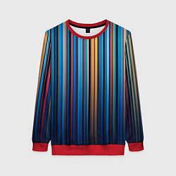 Женский свитшот Композиция из вертикальных линий