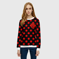 Свитшот женский Bullet for my valentine pattern, цвет: 3D-белый — фото 2