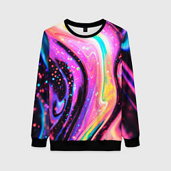 Женский свитшот Жидкая энергия космоса - нейросеть