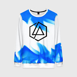Женский свитшот Linkin park blue flame