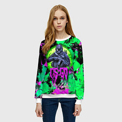 Свитшот женский Counter Strike - neon revolution, цвет: 3D-белый — фото 2