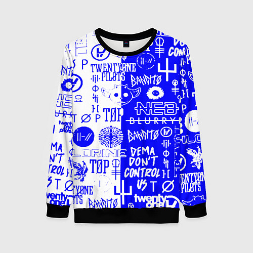 Женский свитшот Twenty one pilots лого / 3D-Черный – фото 1