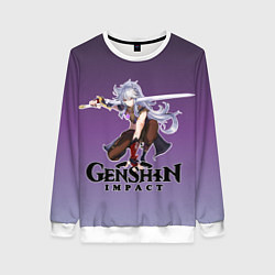 Свитшот женский Разор из Геншин, цвет: 3D-белый