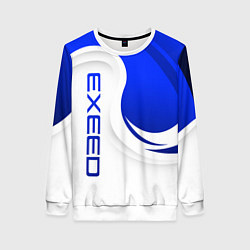 Женский свитшот Exeed - синий и белый