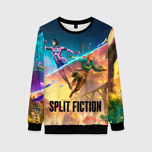 Женский свитшот Главные герои Split fiction / 3D-Черный – фото 1