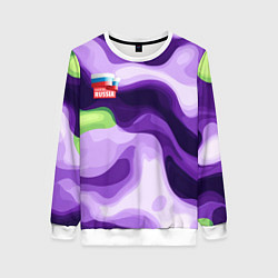 Женский свитшот Фиолетовый камуфляж Россия