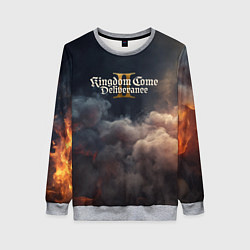 Свитшот женский Kingdom Come Deliverance 2 лого, цвет: 3D-меланж