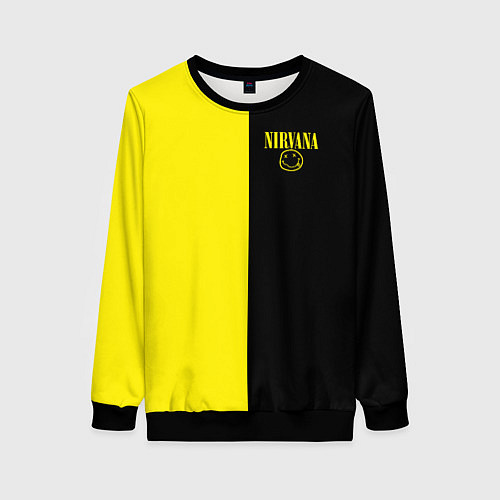 Женский свитшот Нирвана два цвета / 3D-Черный – фото 1