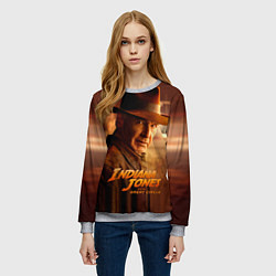 Свитшот женский Indiana Jones and the Great Circle, цвет: 3D-меланж — фото 2